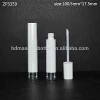 mini cosmetic bottle custom acrylic white color lipgloss tube unique lip gloss container with applicator