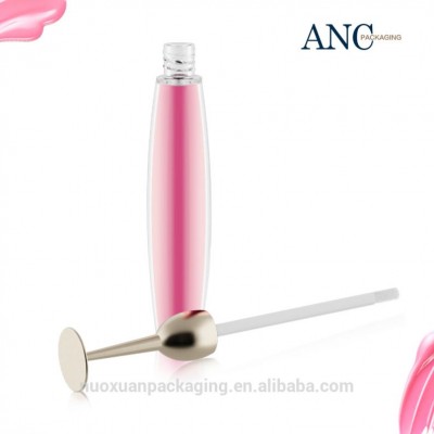 ANC Star Product Electroplate To Gold High Quality Pink Lip Gloss Container Tube Beautiful Design Best Selling Fashion Magic