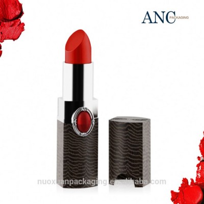 ANC Star Product Unique Leather Gemstone Luxury Fashion Empty Chic Lipstick Tube Container Vogue Design Cheap Low Price